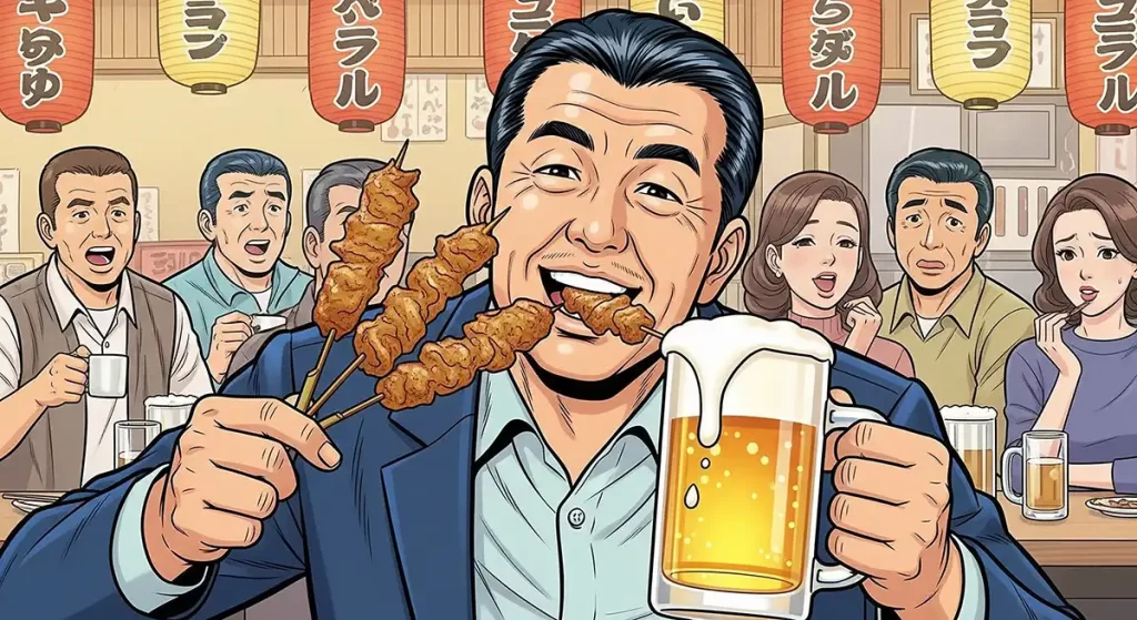 お酒と料理の相乗効果で食べ過ぎる