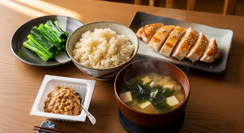 和食中心のヘルシーメニュー