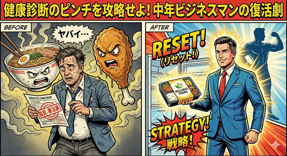 健康診断のピンチを攻略せよ！中年ビジネスマンの復活劇