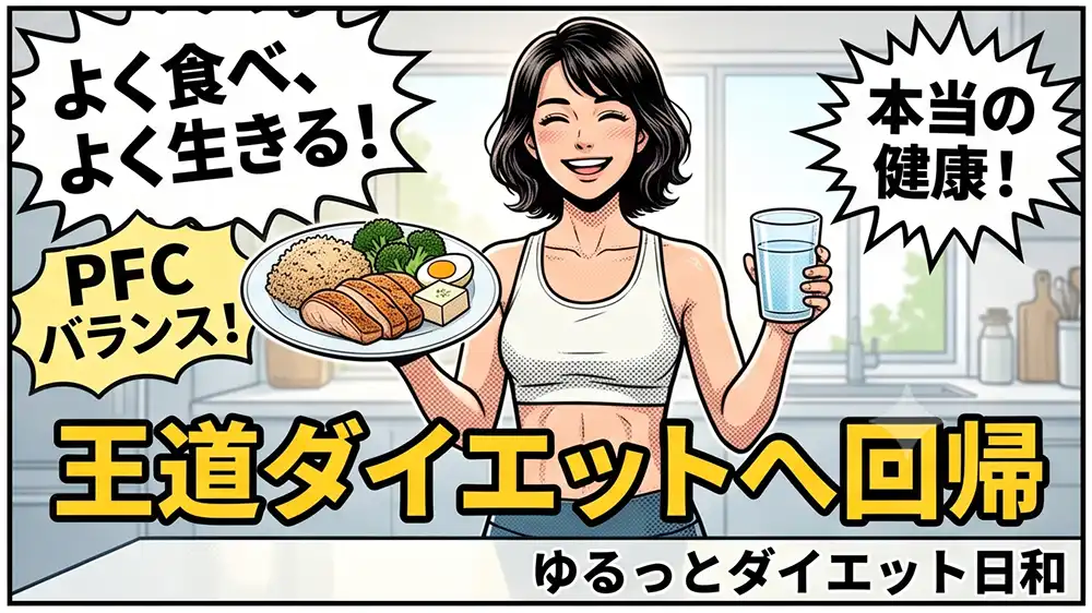 王道のダイエットで健康を取り戻した女性