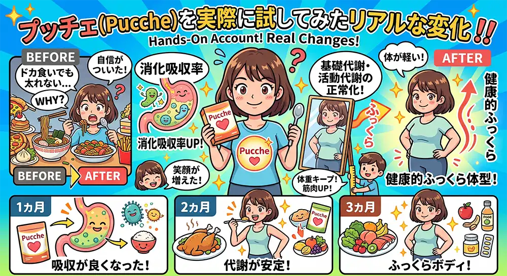 プッチェを実際に試してみたリアルな変化