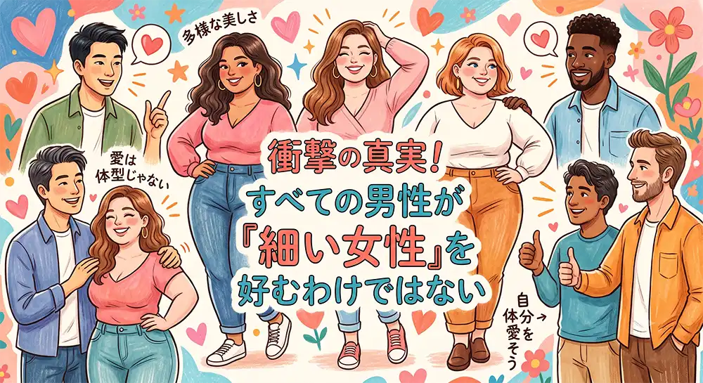 衝撃の真実!すべての男性が「細い女性」を好むわけではない